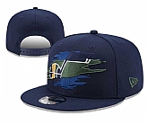 Jazz Team Logo Tear Navy New Era Adjustable Hat YD,baseball caps,new era cap wholesale,wholesale hats